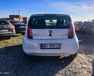 Benzin 1,0L Motor von Skoda Citigo 2018 zur Miete am Belgrader Flughafen.