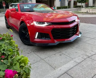 Vermietung Chevrolet Camaro Cabrio. Premium, Luxus, Cabrio Fahrzeug zur Miete in VAE ✓ Kaution Einzahlung von 2000 AED ✓ Versicherungsoptionen KFZ-HV, TKV, VKV Plus, Insassen, Diebstahlschutz, Keine Kaution.