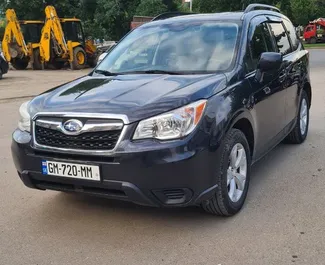 Frontansicht eines Mietwagens Subaru Forester in Tiflis, Georgien ✓ Auto Nr.8921. ✓ Automatisch TM ✓ 0 Bewertungen.