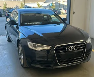 Frontansicht eines Mietwagens Audi A6 in Tirana, Albanien ✓ Auto Nr.8684. ✓ Automatisch TM ✓ 0 Bewertungen.