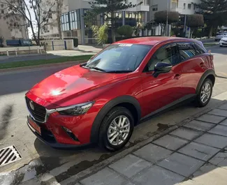 Frontansicht eines Mietwagens Mazda CX-3 in Limassol, Zypern ✓ Auto Nr.8875. ✓ Automatisch TM ✓ 0 Bewertungen.