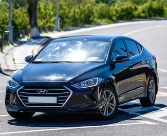 Frontansicht eines Mietwagens Hyundai Elantra in Eriwan, Armenien ✓ Auto Nr.9066. ✓ Automatisch TM ✓ 0 Bewertungen.