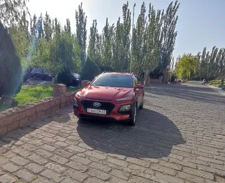 Frontansicht eines Mietwagens Hyundai Kona in Eriwan, Armenien ✓ Auto Nr.9061. ✓ Automatisch TM ✓ 0 Bewertungen.