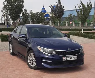 Frontansicht eines Mietwagens Kia Optima in Eriwan, Armenien ✓ Auto Nr.9125. ✓ Automatisch TM ✓ 0 Bewertungen.