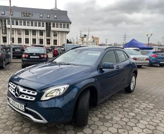 Frontansicht eines Mietwagens Mercedes-Benz GLA-Class in Kaliningrad, Russland ✓ Auto Nr.8980. ✓ Automatisch TM ✓ 0 Bewertungen.