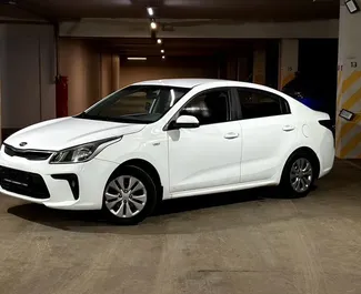 Frontansicht eines Mietwagens Kia Rio in Baku, Aserbaidschan ✓ Auto Nr.9074. ✓ Automatisch TM ✓ 0 Bewertungen.