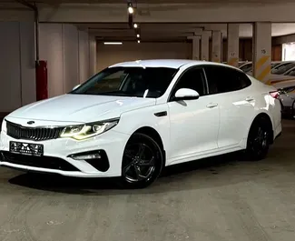 Frontansicht eines Mietwagens Kia Optima in Baku, Aserbaidschan ✓ Auto Nr.9081. ✓ Automatisch TM ✓ 0 Bewertungen.