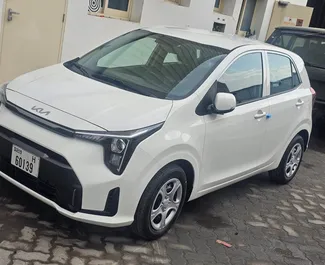 Frontansicht eines Mietwagens Kia Picanto in Dubai, VAE ✓ Auto Nr.8961. ✓ Automatisch TM ✓ 0 Bewertungen.