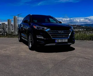 Frontansicht eines Mietwagens Hyundai Tucson in Tiflis, Georgien ✓ Auto Nr.9591. ✓ Automatisch TM ✓ 0 Bewertungen.