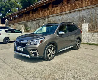 Frontansicht eines Mietwagens Subaru Forester Limited in Tiflis, Georgien ✓ Auto Nr.9616. ✓ Automatisch TM ✓ 1 Bewertungen.