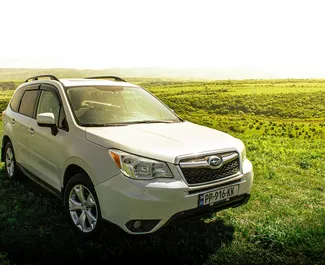 Frontansicht eines Mietwagens Subaru Forester in Tiflis, Georgien ✓ Auto Nr.10142. ✓ Automatisch TM ✓ 0 Bewertungen.