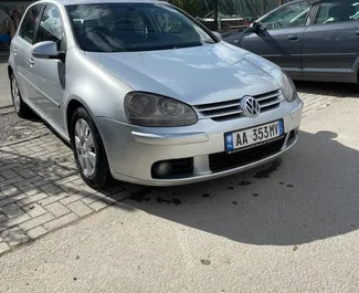 Autovermietung Volkswagen Golf 5 Nr.10039 Automatisch am Flughafen von Tirana, ausgestattet mit einem 1,9L Motor ➤ Von Armand in Albanien.