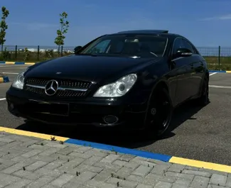 Frontansicht eines Mietwagens Mercedes-Benz CLS-Class in Durres, Albanien ✓ Auto Nr.10261. ✓ Automatisch TM ✓ 0 Bewertungen.