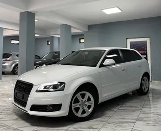 Frontansicht eines Mietwagens Audi A3 in Saranda, Albanien ✓ Auto Nr.6978. ✓ Automatisch TM ✓ 1 Bewertungen.