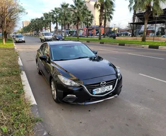 Frontansicht eines Mietwagens Mazda 3 in Kutaisi, Georgien ✓ Auto Nr.8009. ✓ Automatisch TM ✓ 0 Bewertungen.