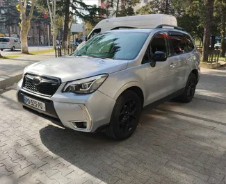 Frontansicht eines Mietwagens Subaru Forester in Kutaisi, Georgien ✓ Auto Nr.8171. ✓ Automatisch TM ✓ 0 Bewertungen.