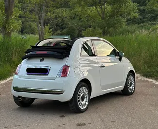 Autovermietung Fiat 500 Cabrio Nr.10437 Schaltgetriebe in Budva, ausgestattet mit einem 1,2L Motor ➤ Von Luka in Montenegro.