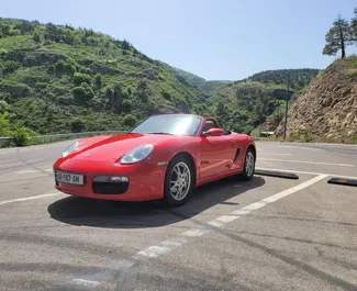 Frontansicht eines Mietwagens Porsche Boxster in Tiflis, Georgien ✓ Auto Nr.10526. ✓ Automatisch TM ✓ 0 Bewertungen.