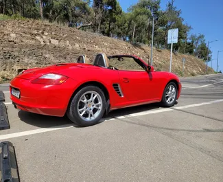 Vermietung Porsche Boxster. Premium, Luxus, Cabrio Fahrzeug zur Miete in Georgien ✓ Kaution Einzahlung von 800 GEL ✓ Versicherungsoptionen KFZ-HV, TKV, Diebstahlschutz.