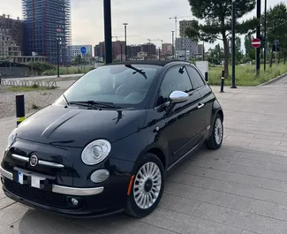 Mietwagen Fiat 500 Cabrio 2014 in Albanien, mit Gas-Kraftstoff und 90 PS ➤ Ab 35 EUR pro Tag.