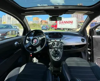 Vermietung Fiat 500. Wirtschaft, Komfort Fahrzeug zur Miete in Albanien ✓ Kaution Einzahlung von 100 EUR ✓ Versicherungsoptionen KFZ-HV.