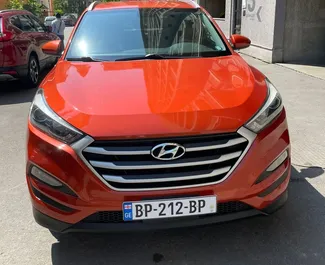 Frontansicht eines Mietwagens Hyundai Tucson in Tiflis, Georgien ✓ Auto Nr.10714. ✓ Automatisch TM ✓ 0 Bewertungen.