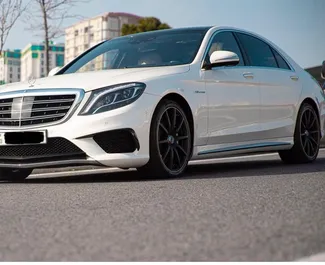 Frontansicht eines Mietwagens Mercedes-Benz S65 AMG in Baku, Aserbaidschan ✓ Auto Nr.10777. ✓ Automatisch TM ✓ 0 Bewertungen.