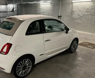 Vermietung Fiat 500 Cabrio. Wirtschaft, Komfort, Cabrio Fahrzeug zur Miete in Spanien ✓ Kaution Einzahlung von 400 EUR ✓ Versicherungsoptionen KFZ-HV, Diebstahlschutz, Ausland.