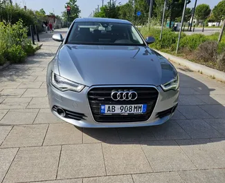 Frontansicht eines Mietwagens Audi A6 in Tirana, Albanien ✓ Auto Nr.10785. ✓ Automatisch TM ✓ 0 Bewertungen.