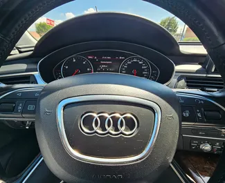 Vermietung Audi A6. Premium Fahrzeug zur Miete in Albanien ✓ Kaution Einzahlung von 100 EUR ✓ Versicherungsoptionen TKV, VKV Plus, Ausland, Junge.