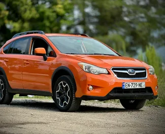 Frontansicht eines Mietwagens Subaru XV in Kutaisi, Georgien ✓ Auto Nr.8656. ✓ Automatisch TM ✓ 0 Bewertungen.