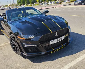 Frontansicht eines Mietwagens Ford Mustang Coupe in Dubai, VAE ✓ Auto Nr.8413. ✓ Automatisch TM ✓ 0 Bewertungen.