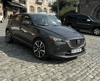 Frontansicht eines Mietwagens Mazda CX-3 in Tiflis, Georgien ✓ Auto Nr.10491. ✓ Automatisch TM ✓ 0 Bewertungen.