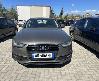 Frontansicht eines Mietwagens Audi A4 am Flughafen von Tirana, Albanien ✓ Auto Nr.11086. ✓ Automatisch TM ✓ 0 Bewertungen.