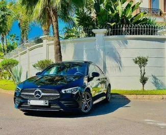 Frontansicht eines Mietwagens Mercedes-Benz CLA AMG in Casablanca, Marokko ✓ Auto Nr.10952. ✓ Automatisch TM ✓ 0 Bewertungen.