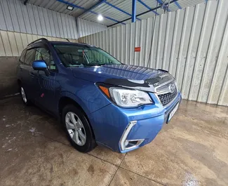 Frontansicht eines Mietwagens Subaru Forester Limited am Flughafen Kutaisi, Georgien ✓ Auto Nr.10996. ✓ Automatisch TM ✓ 0 Bewertungen.