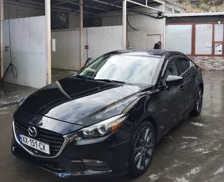 Frontansicht eines Mietwagens Mazda 3 in Tiflis, Georgien ✓ Auto Nr.11062. ✓ Automatisch TM ✓ 0 Bewertungen.