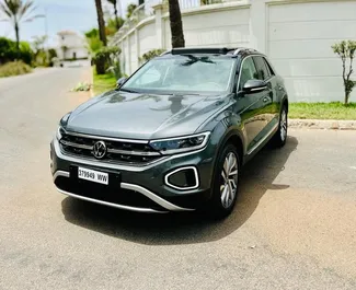 Frontansicht eines Mietwagens Volkswagen T-Roc in Casablanca, Marokko ✓ Auto Nr.11106. ✓ Automatisch TM ✓ 0 Bewertungen.