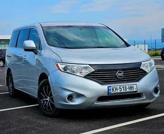 Frontansicht eines Mietwagens Nissan Quest in Tiflis, Georgien ✓ Auto Nr.11162. ✓ Automatisch TM ✓ 0 Bewertungen.