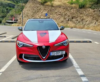 Autovermietung Alfa Romeo Stelvio Quadrifoglio Nr.11484 Automatisch in Tiflis, ausgestattet mit einem 2,9L Motor ➤ Von Evgenii in Georgien.