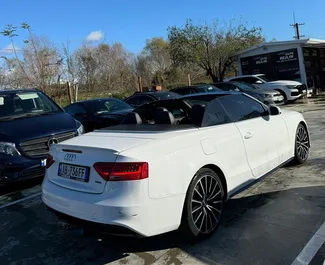 Vermietung Audi A5 Cabrio. Premium, Luxus, Cabrio Fahrzeug zur Miete in Albanien ✓ Kaution Keine Kaution ✓ Versicherungsoptionen KFZ-HV, TKV, VKV Plus, Diebstahlschutz, Ausland, Junge.