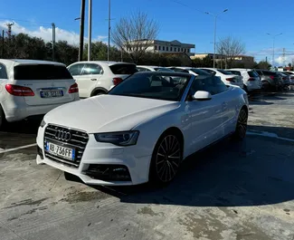 Autovermietung Audi A5 Cabrio Nr.11586 Automatisch am Flughafen von Tirana, ausgestattet mit einem 2,0L Motor ➤ Von Marenglen in Albanien.