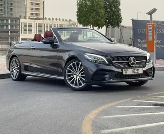 Autovermietung Mercedes-Benz C200 Cabrio Nr.11354 Automatisch in Dubai, ausgestattet mit einem 2,0L Motor ➤ Von Andrei in VAE.