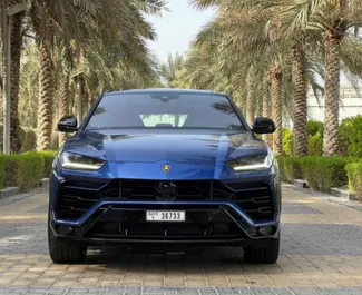 Frontansicht eines Mietwagens Lamborghini Urus in Dubai, VAE ✓ Auto Nr.11356. ✓ Automatisch TM ✓ 0 Bewertungen.