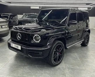 Vermietung Mercedes-Benz G63. Premium, Luxus, SUV Fahrzeug zur Miete in VAE ✓ Kaution Einzahlung von 3000 AED ✓ Versicherungsoptionen KFZ-HV, TKV.