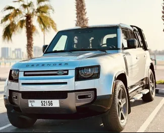 Autovermietung Land Rover Defender Nr.11558 Automatisch am internationalen Flughafen von Dubai, ausgestattet mit einem L Motor ➤ Von Feruzkhon in VAE.