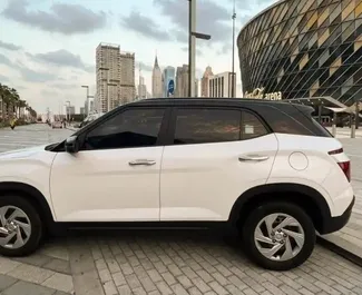 Frontansicht eines Mietwagens Hyundai Creta in Dubai, VAE ✓ Auto Nr.10150. ✓ Automatisch TM ✓ 0 Bewertungen.