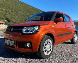 Frontansicht eines Mietwagens Suzuki Ignis in Bar, Montenegro ✓ Auto Nr.11593. ✓ Schaltgetriebe TM ✓ 0 Bewertungen.