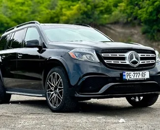 Frontansicht eines Mietwagens Mercedes-Benz GLS-Class in Tiflis, Georgien ✓ Auto Nr.11740. ✓ Automatisch TM ✓ 0 Bewertungen.