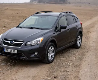 Frontansicht eines Mietwagens Subaru Crosstrek in Tiflis, Georgien ✓ Auto Nr.10435. ✓ Automatisch TM ✓ 0 Bewertungen.